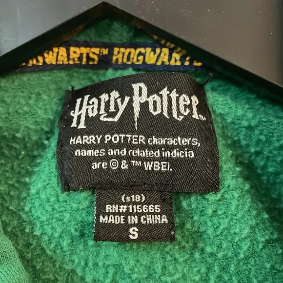 Harry Potter Slytherin Men’s Hoodie Size Small - Picture 4 of 6